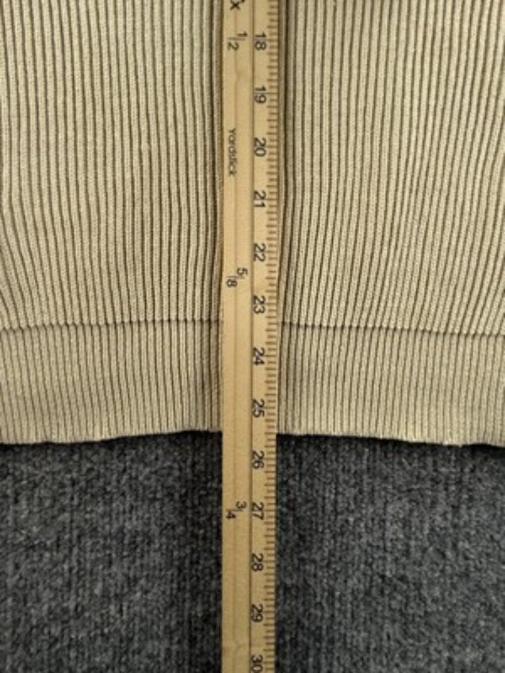 Fred Perry Long Sleeve Beige Cotton Medium Crew Neck Sweater Pullover Logo Solid View 5